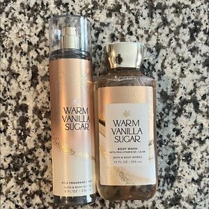 Bath & Body Works Warm Vanilla Sugar Mist and Wash Set